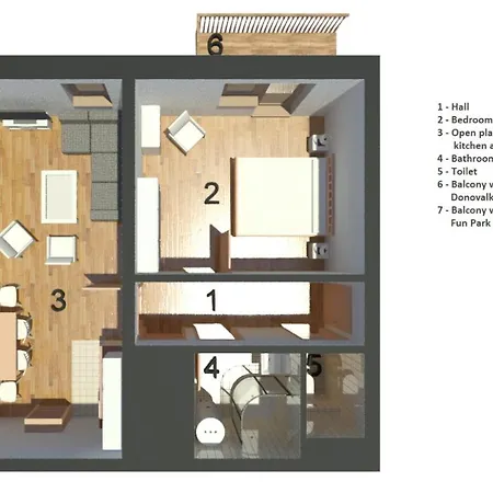 Apartman Severan Dva Balkony Garaz Donovaly